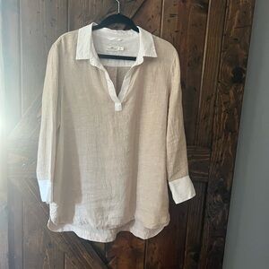 Vineyard Vines White Linen Top